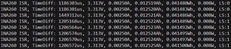 INA260 ISR Deferred Interrupt
