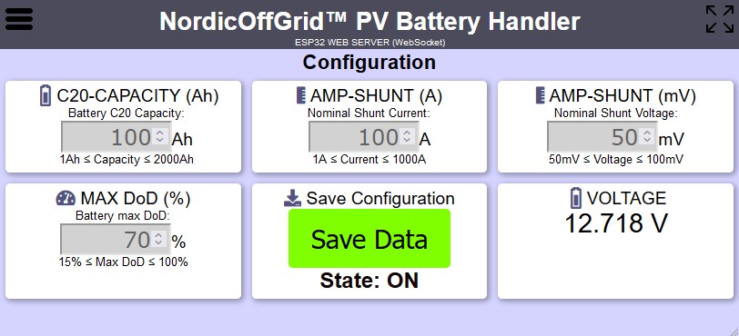 ESP32-batterimonitor - WebSocket