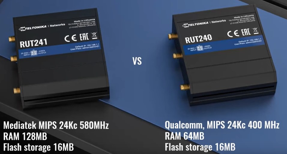 Teltonika RUT241 vs RUT240